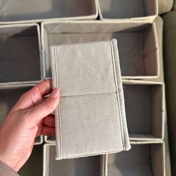 SET: Collapsible Fabric Drawer Organizers - Brightroom™ Grey - Picture 6 of 11